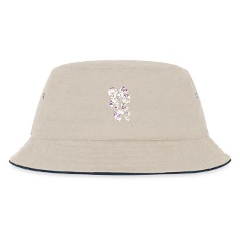 Totenköpfe Totenschädel Halloween Sugar Skulls - Kinder Bucket Hat - Natur/Navy - Vorne