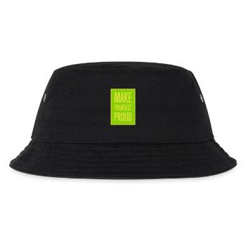 make yourself proud Zitat - Kinder Bucket Hat - Schwarz - Vorne