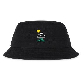 Trailrunning - Kinder Bucket Hat - Schwarz - Vorne