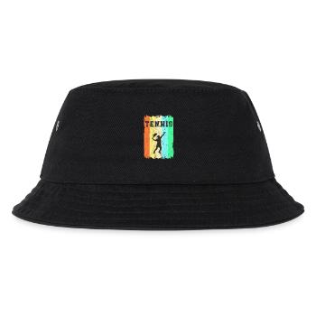 Tennis Vintage Design - Kinder Bucket Hat - Schwarz - Vorne