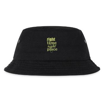 right time right place - Kids’ Bucket Hat - black - Front