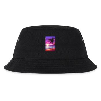 Caribbean Palm Beach - Kids’ Bucket Hat - black - Front