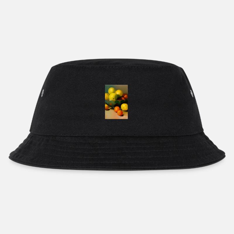 Früchte - Kinder Bucket Hat - Schwarz