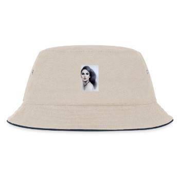 Femme avec des bijoux - Bob Enfant - blanc cassé/bleu marine - Devant