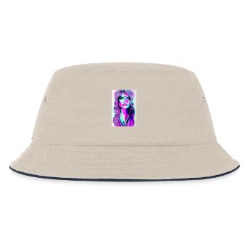 Femme avec des bijoux - Bob Enfant - blanc cassé/bleu marine - Devant
