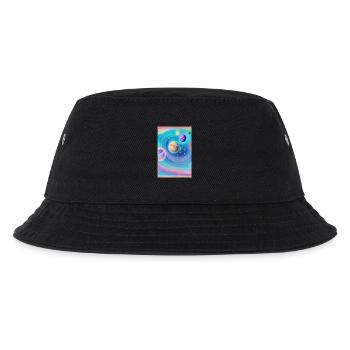 Space and planets - Kids’ Bucket Hat - black - Front