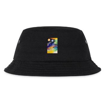 Space and planets - Kids’ Bucket Hat - black - Front