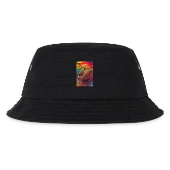 Abstrakte Kunst - Kinder Bucket Hat - Schwarz - Vorne