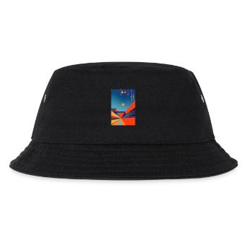 Abstrakte Kunst - Kinder Bucket Hat - Schwarz - Vorne