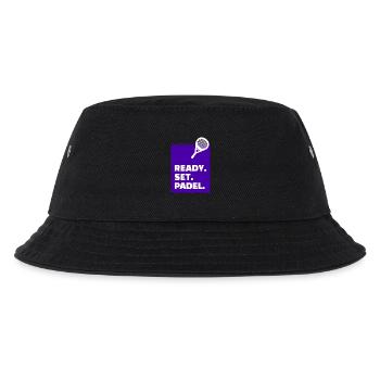 Padelspiel Statement Training Turnier Racket Padel - Kinder Bucket Hat - Schwarz - Vorne