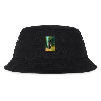 Motocross Fahren - Kinder Bucket Hat - Schwarz - Vorne