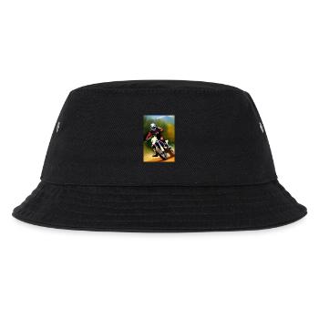 Motocross Fahren - Kinder Bucket Hat - Schwarz - Vorne