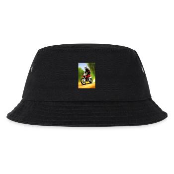 Motocross Fahren - Kinder Bucket Hat - Schwarz - Vorne