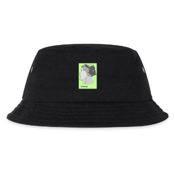 Deutschlandkarte mit Farbverlauf und Flaggen - Kinder Bucket Hat - Schwarz - Vorne