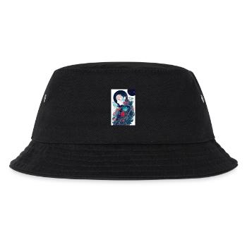 Geisha - Kinder Bucket Hat - Schwarz - Vorne