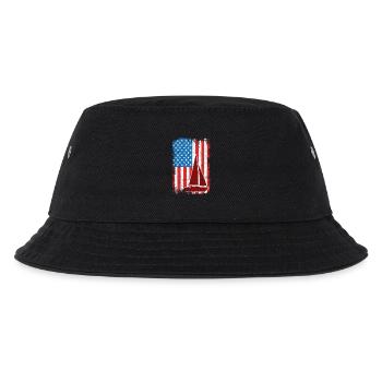 4. Juli Segeln USA - Kinder Bucket Hat - Schwarz - Vorne