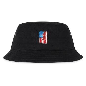 4. Juli USA Laufen - Kinder Bucket Hat - Schwarz - Vorne