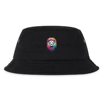 Tête de lion colorée - Bob Enfant - noir - Devant