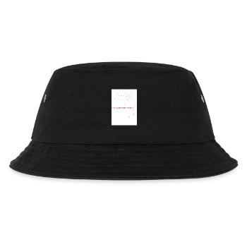 Aufgabenverwirrte Skizzen mit rotem Hinweis - Kinder Bucket Hat - Schwarz - Vorne