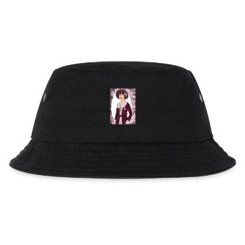 Lady Noir Portrait 2 (Rot) - Kinder Bucket Hat - Schwarz - Vorne