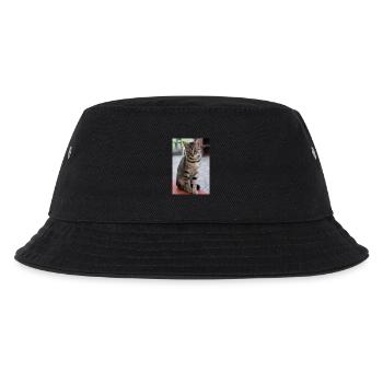 Katze, Kätzchen - Kinder Bucket Hat - Schwarz - Vorne