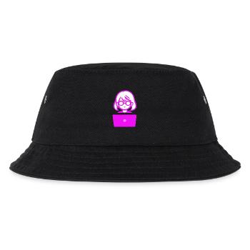 Woman with Computer Programmer Coder - Kids’ Bucket Hat - black - Front