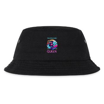 Neon Snowboard Queen Illustration - Kinder Bucket Hat - Schwarz - Vorne