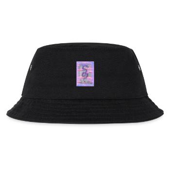 Mythischer Drachen in Wolkenlandschaft - Kinder Bucket Hat - Schwarz - Vorne