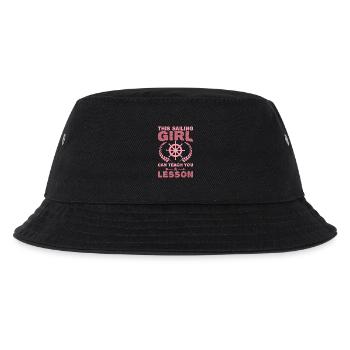 Segel Mädchen - Kinder Bucket Hat - Schwarz - Vorne