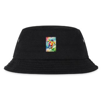 Baby Origami Schildkröte - Kinder Bucket Hat - Schwarz - Vorne