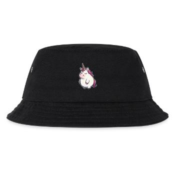 Witziges Einhorn - Kinder Bucket Hat - Schwarz - Vorne