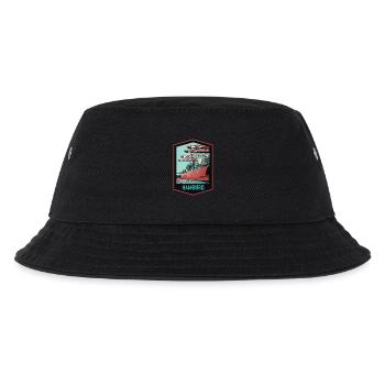 Hamburger Hafen und seine Schiffe - Kinder Bucket Hat - Schwarz - Vorne