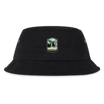 Striking sculpture at the Frankfurt Stock Exchange - Kids’ Bucket Hat - black - Front