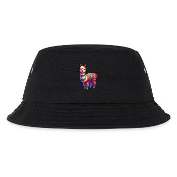 Alpaka - Kinder Bucket Hat - Schwarz - Vorne