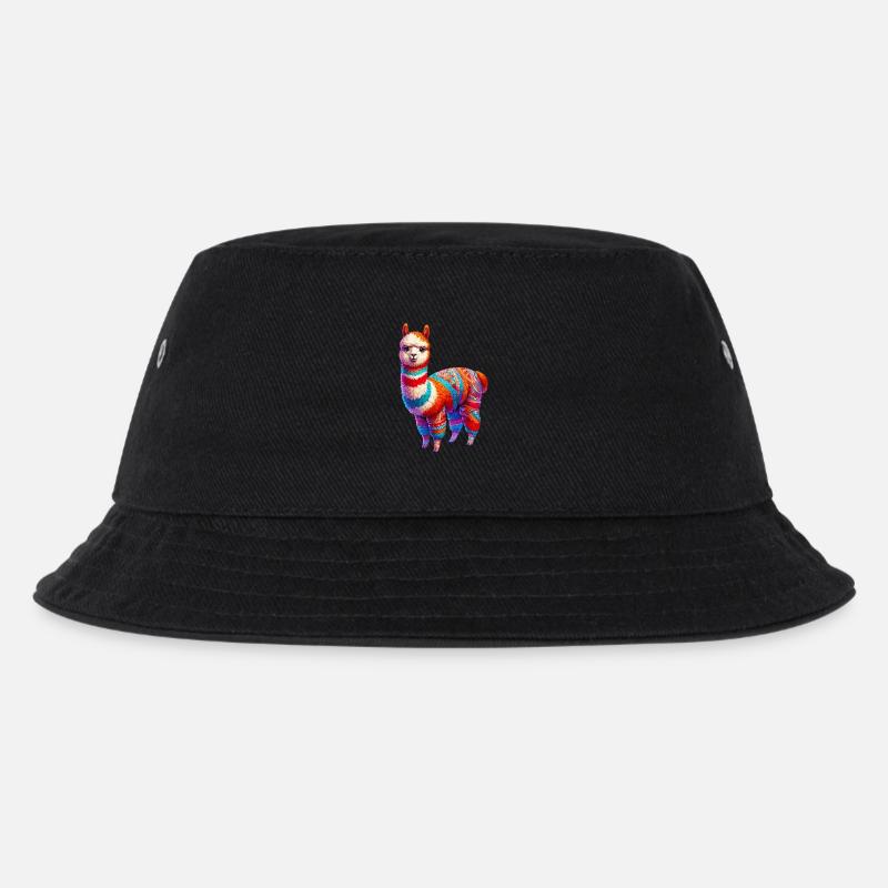 Alpaka - Kinder Bucket Hat - Schwarz