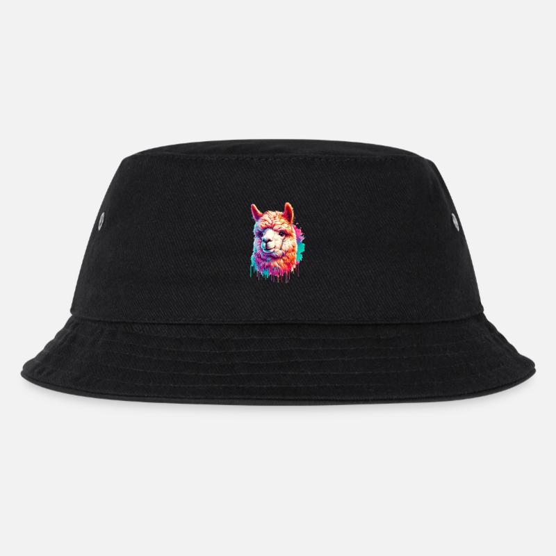 Alpaka - Kinder Bucket Hat - Schwarz