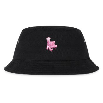Küchen Königin Logo Schriftzug Kitchen Queen Frau - Kinder Bucket Hat - Schwarz - Vorne