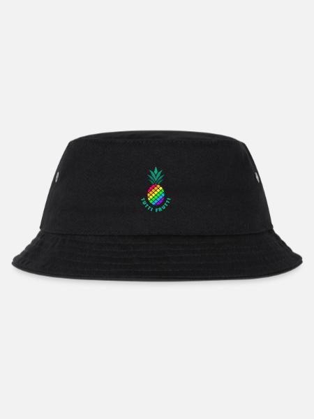 Pride / LGBTQ / Ananas / Tutti Frutti - Kinder Bucket Hat - Schwarz