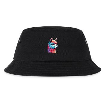 Alpaka - Kinder Bucket Hat - Schwarz - Vorne