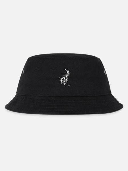 Verlaufender skull - Kinder Bucket Hat - Schwarz