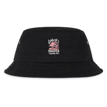 Monstertruck für Mädchen - Kinder Bucket Hat - Schwarz - Vorne