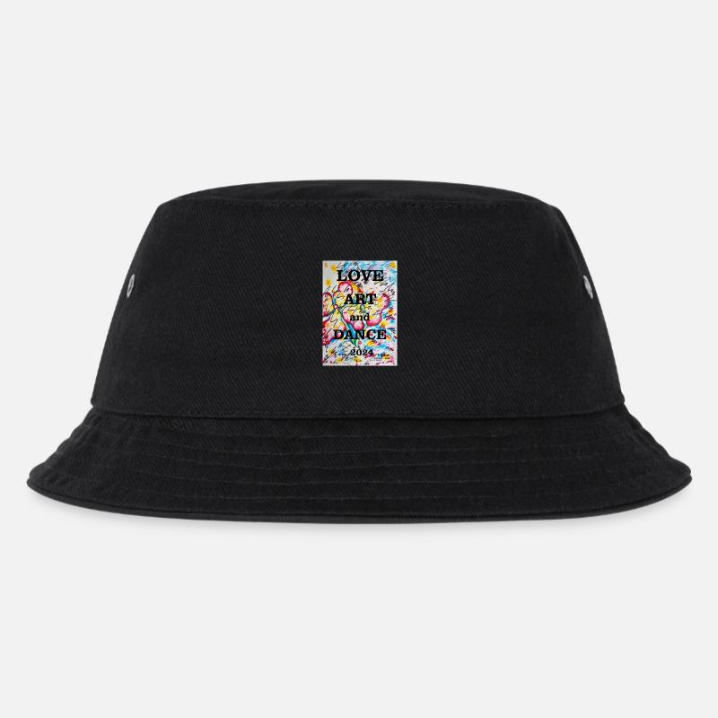 Blumenmädchen - Kinder Bucket Hat - Schwarz