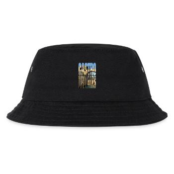 Castro Urdiales, Kantabrien. Originelles Design - Kinder Bucket Hat - Schwarz - Vorne