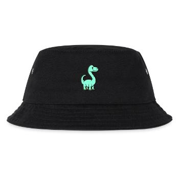 dinosaurier brontosaurus comic - Kinder Bucket Hat - Schwarz - Vorne