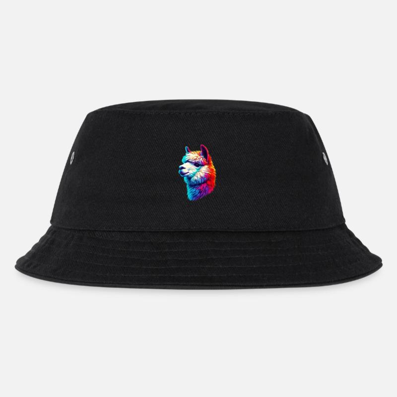 Alpaka - Kinder Bucket Hat - Schwarz