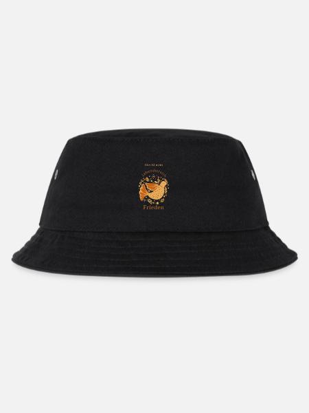 Hier ist mein Lebensbereich Frieden - Kinder Bucket Hat - Schwarz