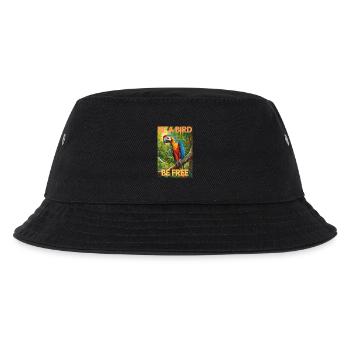 Freiheit - Kinder Bucket Hat - Schwarz - Vorne