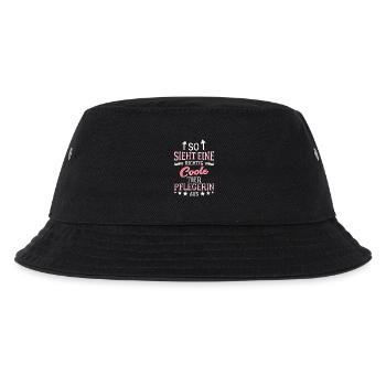 So sieht eine richtig coole Tierpflegerin aus - Kinder Bucket Hat - Schwarz - Vorne