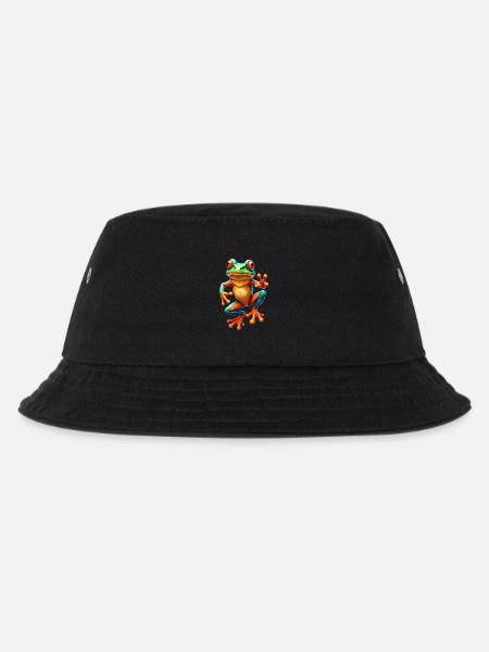 Ästhetischer Frosch Frösche für einen Frosch - Kinder Bucket Hat - Schwarz