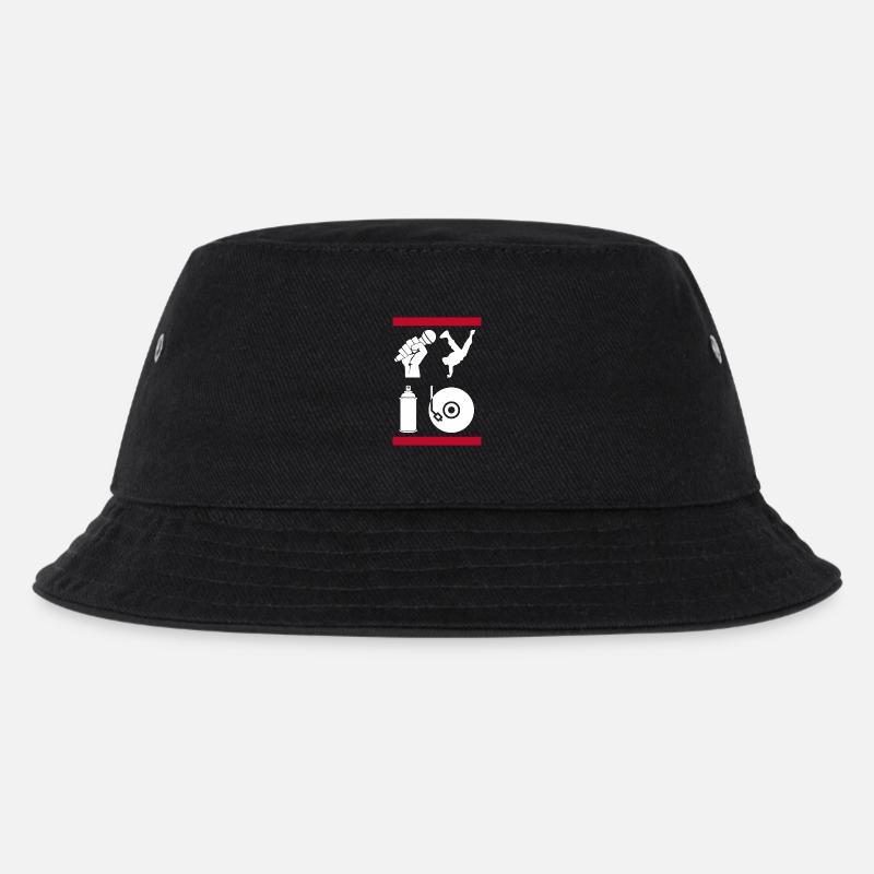 Die 4 Elemente des Hip-Hop - Kinder Bucket Hat - Schwarz